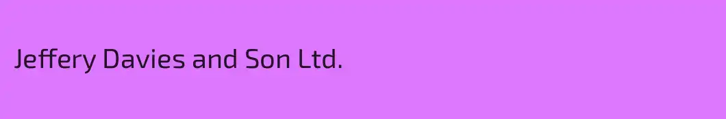 Jeffery Davies and Son Ltd.